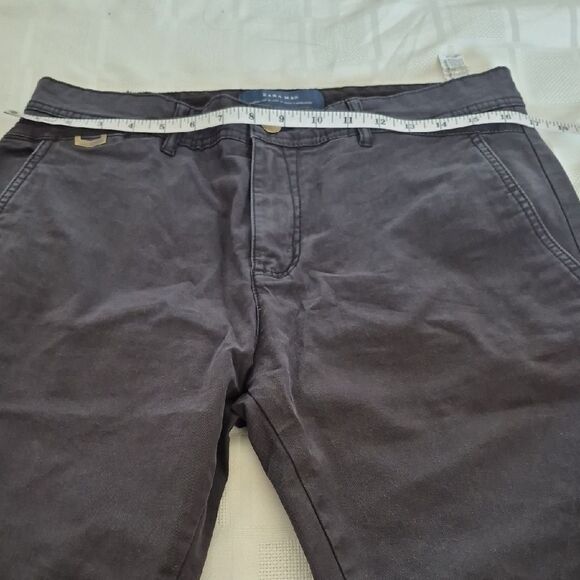 Zara Man Black Pants with Gold Button - Picture 8 of 16